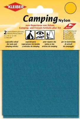 Produktbild von KLEIBER Camping-Flicken Nylon selbstklebend azur 2 Stück