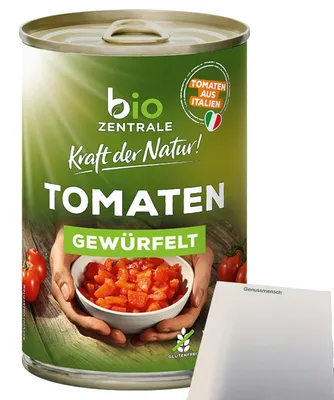 Produktbild von biozentrale Tomaten Gewürfelt (400g Dose) + usy Block