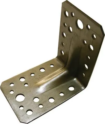 Image de équerre D'assemblage Renforcée 70x70x55x2.5 Zinguée - Afbat