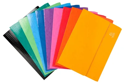 Produktbild von Exacompta 25x Aktenmappe + Verschlussklappe, Karton, A4, sortiert, 6520Z