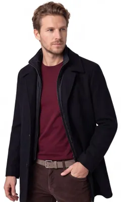 Produktbild von BOSS Black H-Clark Winterjacke H-Clark-Bib-S marineblau einfarbig