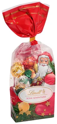 Produktbild von Lindt Weihnachtsmann Geschenkbeutel Mischung, 130g