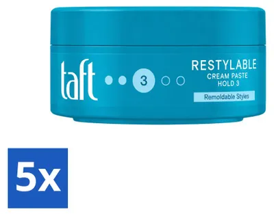 Obrázek produktu pro 5 kusů stylingové pasty Taft Herstylebaar – pružná fixace – 150 ml – výhodná balení