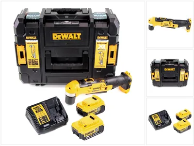 Productafbeelding van Dewalt DCD 740 M2 accu-haakse boormachine + 2x 4,0 Ah accu + snellader + TSTAK