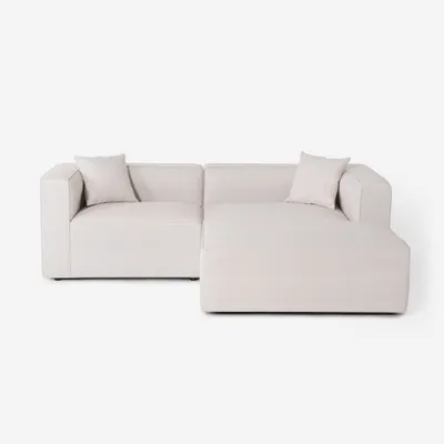 Produktbild von Modulares 3-Sitzer-Halbinsel-Ecksofa aus Stoff Rylos - Beige