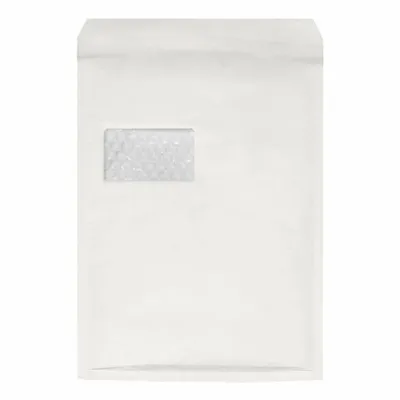 Produktbild von 25x AROFOL WIN Luftpolstertasche  7/G-17W 230x340mm mit Fenster für C4+  weiß
