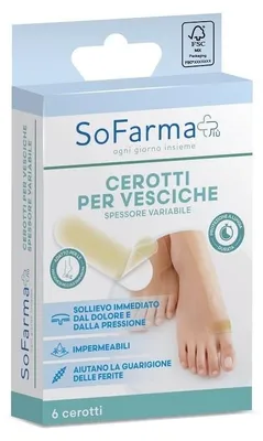 Immagine prodotto di Cerotto Vescica Piccolo 20 X 60 Mm 6 Pezzi Sofarmapiu'