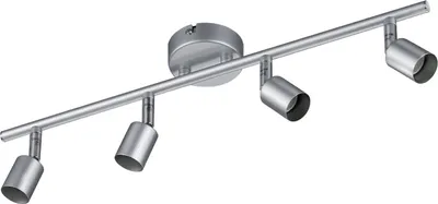 Immagine prodotto di Faretto PARIS argento 4xGU10x35W in metallo, dimensioni: 13,5x50x8 cm, IP20, RL