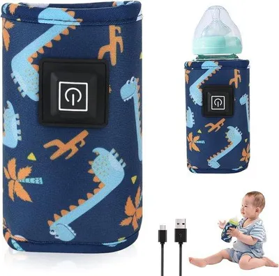 Image de Chauffe-biberon de voyage - Petits chauffe-biberons portables - Chauffe-biberons intelligents - Rechargeables - Adaptés à l'allaitement et à l'alimentation des bébés - Utilisation sans fil pour réguler la température de ton lait