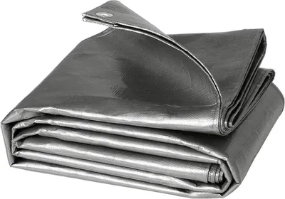 Produktbild von WOLTU Abdeckplane 180g/m² PE Grau 2x3m – wasserdicht, UV-stabil, reißfest, schimmelbeständig, wetterfest. Mit verstärkten Ecken & rostfreien Metallösen (50cm Abstand). Für Holz, Auto, Boot, Pool.