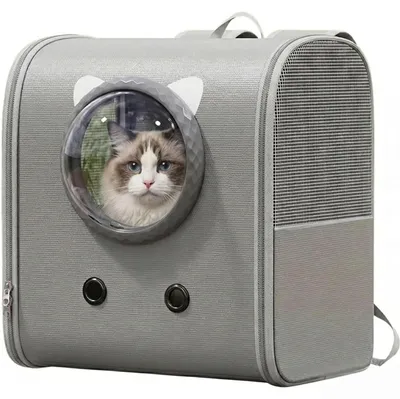 Productafbeelding van Ruime Kattenrugzak met Venster voor Reizen
