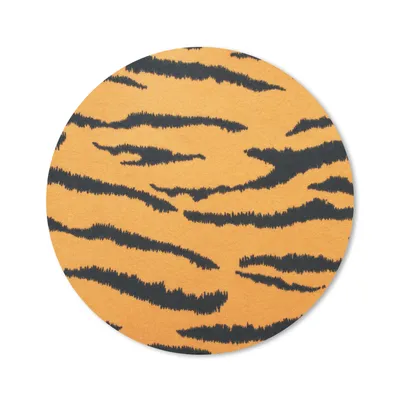 Produktbild von MuchoWow® Mauspad Mousepad Tigerdruck - Braun - Orange 40x40 cm - Mousepads - Maus Mat - Pad - Mausunterlage - Schreibtisch Accessoires