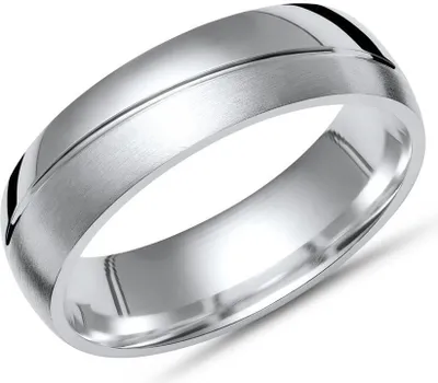 Produktbild von Unique Silberring 925 Sterling Silber teilpoliert 6mm breit R8519
