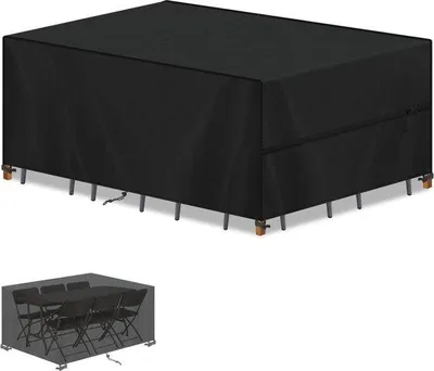 Obrázok produktu pre Vonkajší obrus, vodovzdorný, odolný voči zimným podmienkam, tkanina Oxford 420D, 160 x 90 x 75 cm