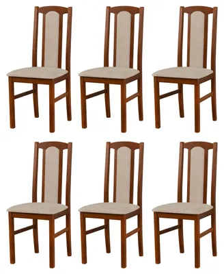Produktbild von ESSZIMMERSTUHL - 6er-Set Bos 7 nussbaum aston 2