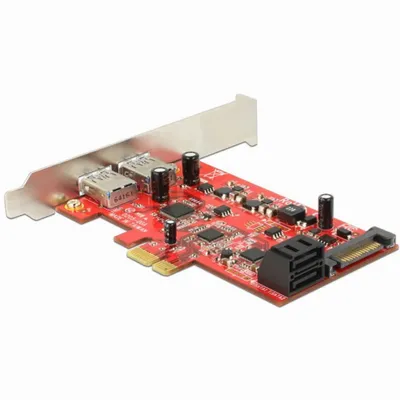Produktbild von SATA3 PCIe Delock U3S6 USB3/SATA3