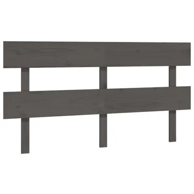 Obrázok produktu pre vidaXL Čelo postele sivé 154x3x81 cm Masívne borovicové drevo