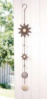 Immagine prodotto di Appendino in metallo "Sun" per interni ed esterni, decorazione del giardino, decorazione della parete
