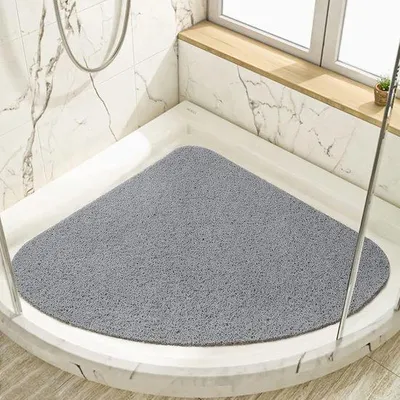 Produktbild von Famanu Douchemats Antislip Dreieckig - PVC Loofah Massage Douchemats