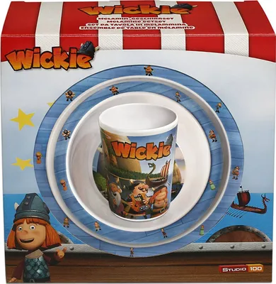 Immagine prodotto di Studio 100 MEVI00000260 - Wickie e gli uomini forti, set di stoviglie, 3 pezzi