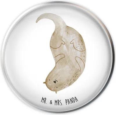 Produktbild von Mr. & Mrs. Panda waschbeckenstöpsel Otter Kopfüber - Weiß - Geschenk, Seeotter, Abfluss-Stopfen, See, Ablaufgarnitur, Süß, Waschbecken Stöpsel, Niedlich, Ablaufstopfen