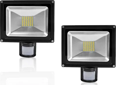 Obrázek produktu pro Greenmigo 2x 50W SMD reflektor s pohybovým senzorem Reflektor Teplá bílá IP65 Vodotěsná LED lampa Nástěnné svítidlo Reflektorové osvětlení LED zahradní lampa Venkovní reflektor
