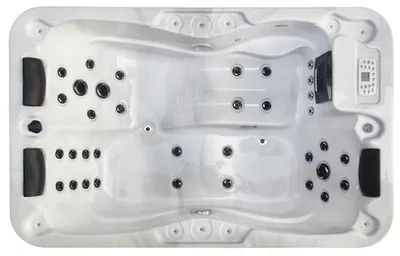 Produktbild von Outdoorwhirlpool Modena Weiß inkl. Abdeckung - 205 x 130 x 70cm