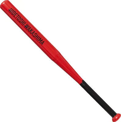 Produktbild von HIDETOSHI WAKASHIMA Baseballschläger 28" Stahl, rostfrei, rutschfester Griff, stabil & leicht, ideal für Training & Zuhause als Dekoration rot | HW-13