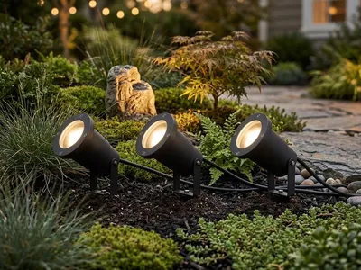Produktbild von Trio Gartenspot UBANGI 3er Set 800260342 3xGU10 max 28W, IP65 Zuleit. 5m