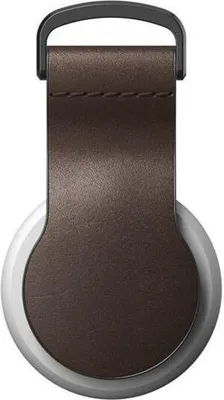 Immagine prodotto di Nomad Airtag Leather Loop 90 degrees Portachiavi - Rustic Brown