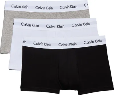 Produktbild von Calvin Klein Herren 3er Pack Boxershorts Low Rise Trunks Unterwäsche, Mehrfarbig