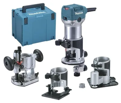 Image de Affleureuse-défonceuse MAKITA RT0702CX3J (4 en 1) 6mm 710W + Makpac