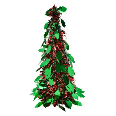 Produktbild von Clayre & Eef Weihnachtsdekoration Weihnachtsbaum Ø 18x46 cm Rot Kunststoff