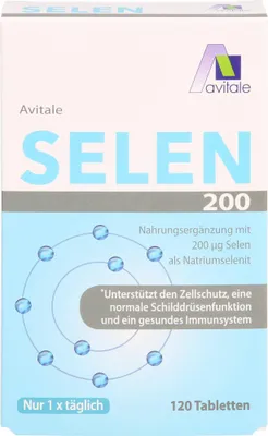 Obrázek produktu pro Avitale Selen 200 ug tablety podporuje ochranu buněk, 120 tablet