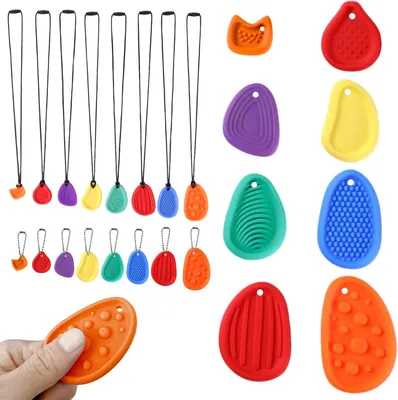Productafbeelding van Fidget toys voor kinderen en volwassenen - Set van 6 - 10 verschillende visuele tactiele