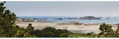 Image de Tableau sur toile île Brehat 30x97 cm, Tableau mural moderne pour décoration intérieure
