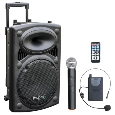Produktbild von Ibiza Sound PORT12VHF, 350 W, 40 - 20000 Hz, Schwarz, Verkabelt & Kabellos, AC, Akku, 12 V