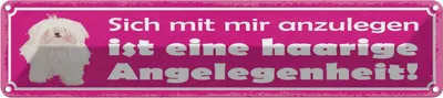 Produktbild von vianmo Blechschild 10x46 cm Vorsicht! Reiz mich nicht! Spruch Zitat