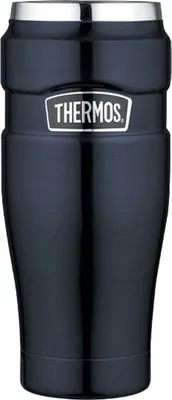 Produktbild von Wasserdichter Thermobecher - dunkelblau 0,47