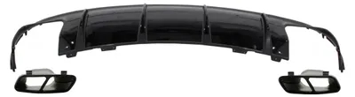 Imagen del producto de Difusor para parachoques y extremos de escape para Mercedes CLA W117 X117 13-18, estilo CLA45.