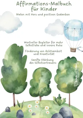 Produktbild von Affirmations-Malbuch für Kinder
