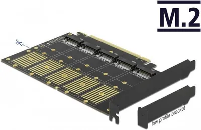Image de DELOCK Carte PCI Express x16 vers 5 x interne M.2 clé B / SATA