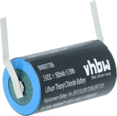 Produktbild von vhbw Akku Ersatz für Maxell ER17/33 (1600mAh, 3,6V, Li-MnO2)