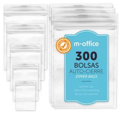 Gefrierbeutel transparent 70x100 mm, 300 Stück, wiederverschließbar