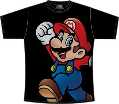 Produktbild von Nintendo T-Shirt -M- Super Mario (schwarz)