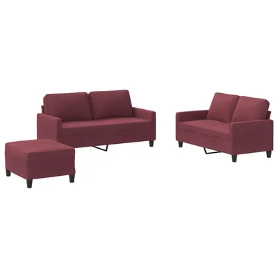 Produktbild von VidaXL 3201458, Rot, Schaum, Metall, Polyester, Textil, 70 cm, 55 cm, 41 cm