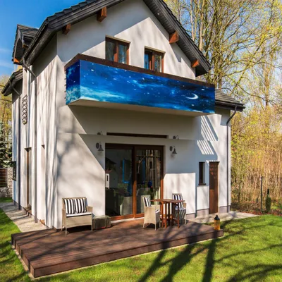 Produktbild von Balkonabdeckung Balkon Balkonbespannung Sichtschutz Terrasse blickdicht