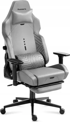 Immagine prodotto di Huzaro Force 8.1 Gaming Chair Grey - Sedia ergonomica girevole con sistema BackBalance, braccioli 3D e poggiapiedi