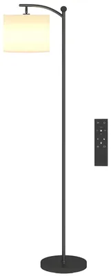 Obrázek produktu pro HOMCOM LED stojací lampa s plynulým stmíváním a látkovým stínidlem