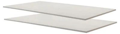 Produktbild von Einlegeböden 2er Set - 123 x 55 cm - Grau - Texline Nachbildung